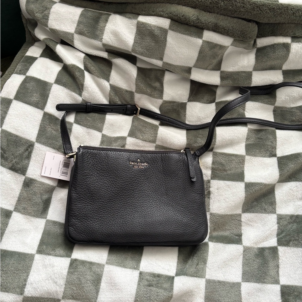 Kate Spade Black Leather Crossbody Bag